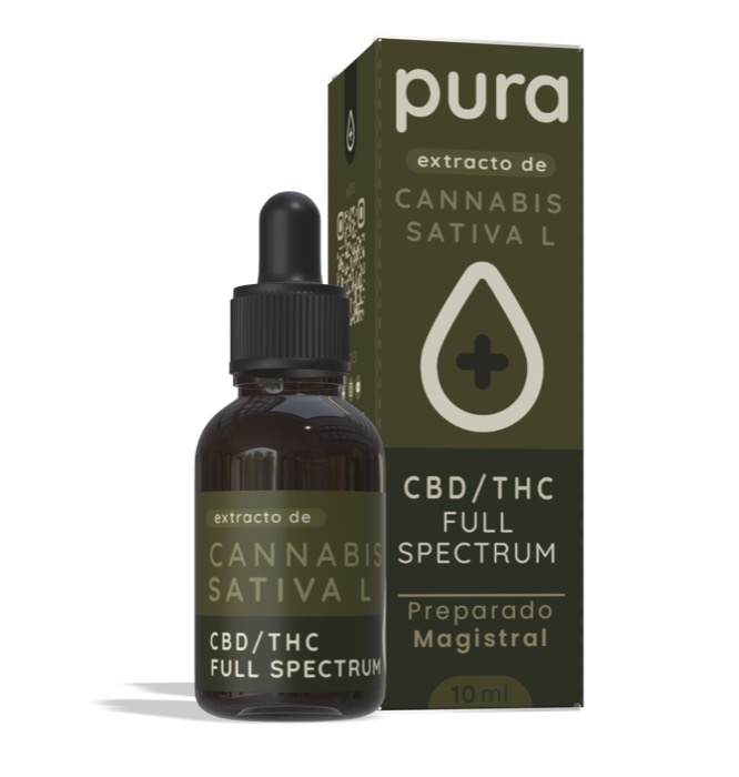 Aceite CBD:THC Full Spectrum 1:1 en Perú — Pura